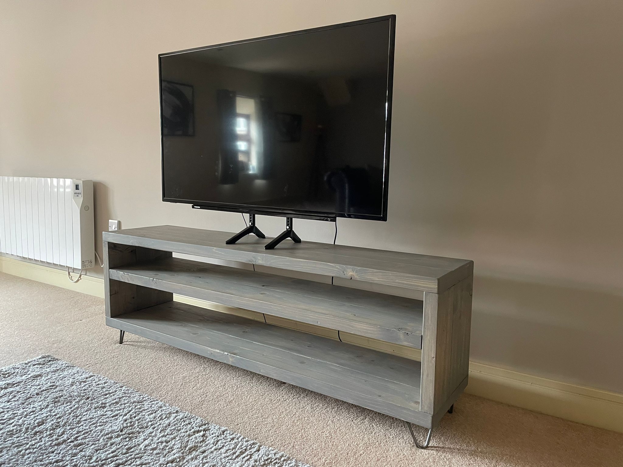 wood handmade tv unit