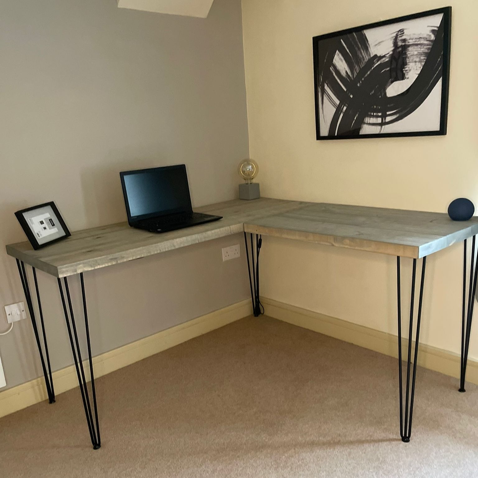 handmade corner desk