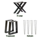 handmade furniture leg options