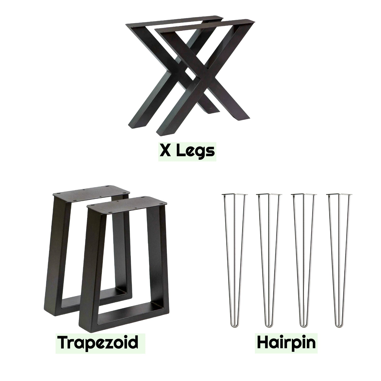 handmade furniture leg options